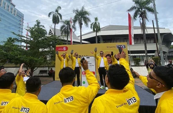 Indosat meluncurkan fitur SATSPAM guna melindungi masyarakat terhadap penipuan digital (Dok: Nofi KabarMakassar)