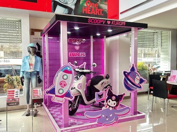 Scoopy x Kuromi edisi terbatas dihadirkan oleh Asmo Sulsel (Dok: Ist)