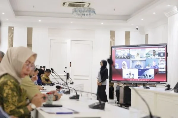 Rapat Koordinasi Khusus Tim Pengendalian Inflasi Daerah (TPID) Secara Virtual, (Dok: Ist).