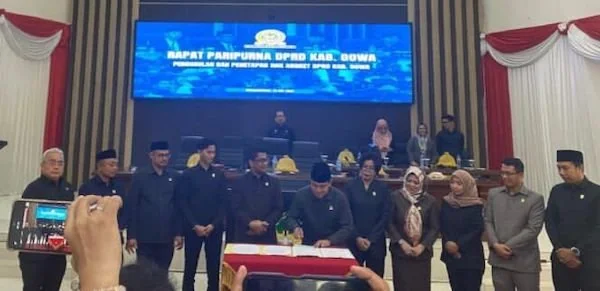 Suasana DPRD Kabupaten Gowa saat Resmi Mengajukan Hak Angket Terkait Etika Hingga Abuse of Power Bupati Gowa (Dok: Ist).