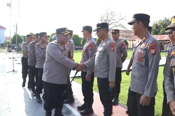 Apel Perdana Polres Jeneponto Pasca Lebaran. (Dok: Ist)