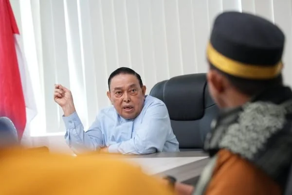 Wagub Sulbar Salim S Mengga saat menerima audiensi (Dok : Ist).