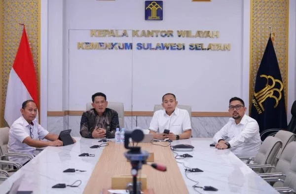 Kantor Wilayah Kementerian Hukum  Sulawesi Selatan (Kanwil Kemenkum Sulsel) menghadiri kegiatan “What’s Up Kemenkum Campus Calls Out”. Dok. Ist