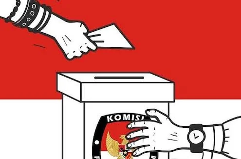 Ilustrasi 10 partai peserta pemilu 2024 yang terancam tak lolos ke Senayan.