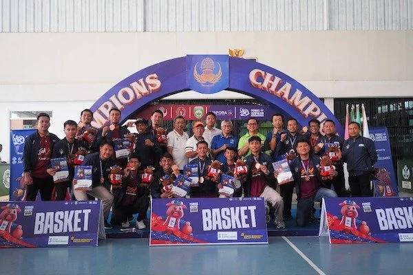 Tim basket putra Sulsel raih medali perunggu di Pornas Korpri XVII Palembang (dok. Ist)