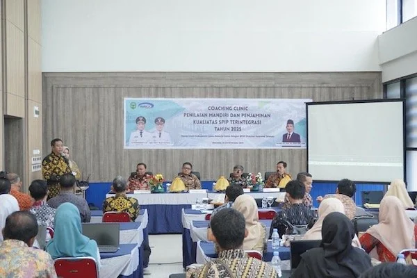Pelaksanaan Coaching Clinic Penilaian Maturitas dan Penjaminan Mutu SPIP Terintegrasi Kabupaten Luwu (dok. Ist)