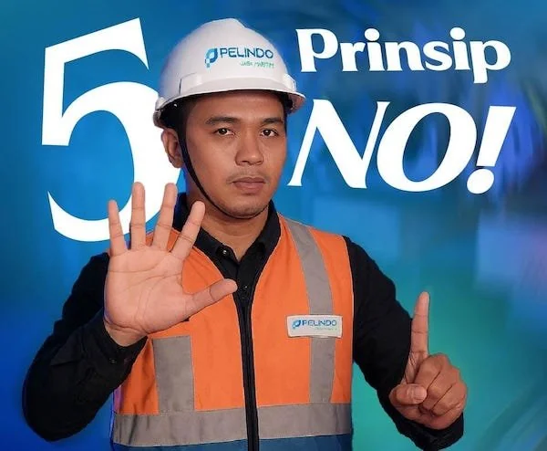 Prinsip 5 No's yang terus digaungkan oleh PT Pelindo Jasa Maritim (Dok: Ist)