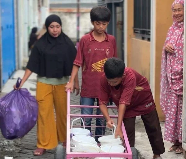 Suasana Pilah Sampah dan olah sampah (Dok: Ist).