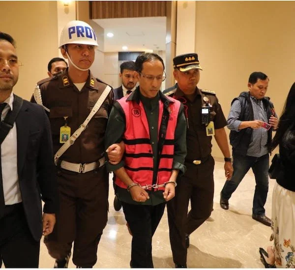Tangkapan Layar di Laman Resmi Kejagung saat Nadiem Anwar Makarim Menjadi Tersangka, (Dok: Ist).