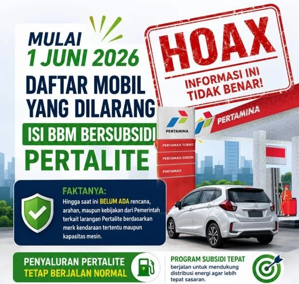 Flyer Pernyataan Pertamina. (Dok: Ist)