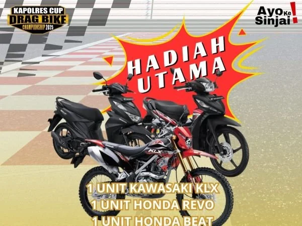 Hadiah Kapolres Sinjai Drag Bike Cup I Open 2025 (Dok : Ist).