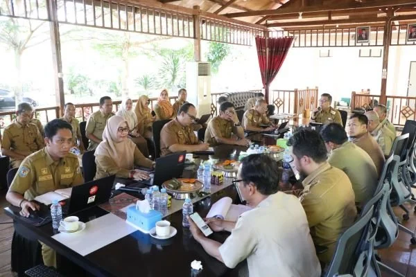 Rapat Evaluasi MCP, Pemprov Sulbar Komitmen Lakukan Pencegahan Korupsi, (Dok : ist).
