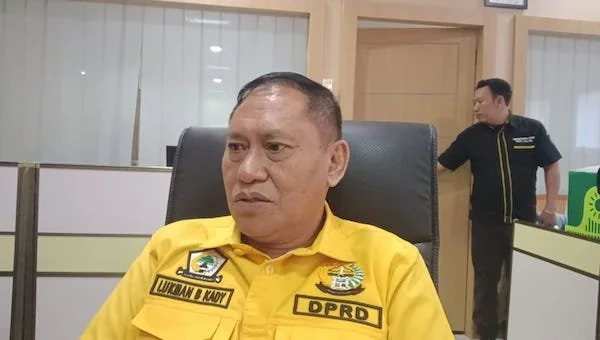 Ketua Organizing Committee (OC) Musda Golkar Sulsel, Lukman B Kadi (Dok: Sinta KabarMakassar).
