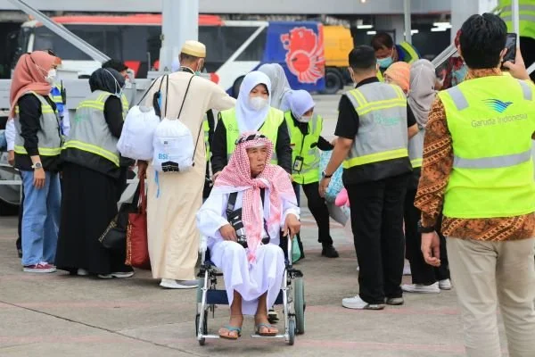 Jemaah haji Embarkasi Makassar (Dok : Ist).