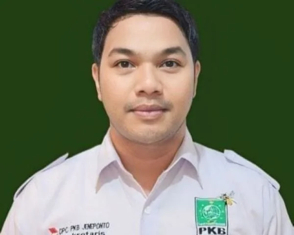 Sekertaris DPC PKB Jeneponto, Muhammad Basir (Dok : Ist).