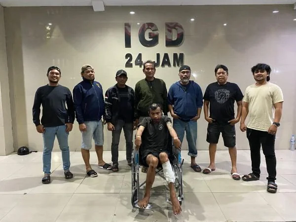 Salah satu pelaku yang mendapatkan perawatan medis di RS (Dok: Ist).