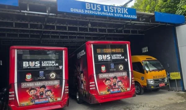Bus Sekolah Kota Makassar, (Dok : Sinta Kabar Makassar).
