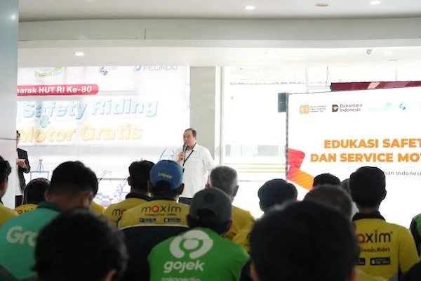 Pelindo gelar edukasi safety riding ojek online di Makassar (Dok: Ist)