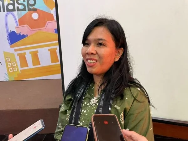 Penanggung Jawab Unit Museum Kepresidenan RI Balai Kirti, Linda Siagian (Dok : Andini KabarMakaassar).