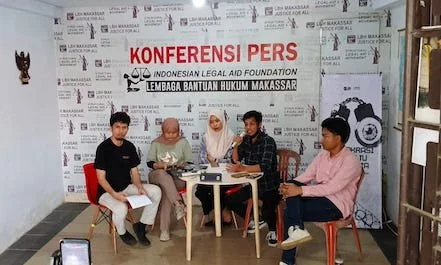 konferensi pers LBH makassar