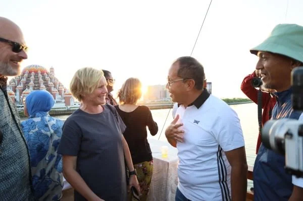 Wali Kota Makassar, Moh Ramdhan Pomanto saat memperkenalkan Makassar sebagai kota waterfront (Dok : ist).