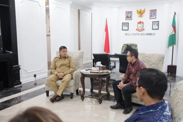 Wali Kota Makassar, Munafri Arifuddin saat Rapat Bersama dengan  PT Penjaminan Infrastruktur Indonesia (Persero), (Dok: Ist).