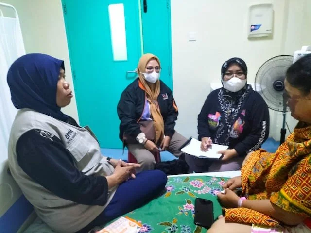 Rafika Amaliah menjadi korban penganiayaan berat oleh mantan suaminya yakni Sangkala, Senin (19/2).