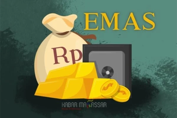 Ilustrasi emas (Kabar Makassar).