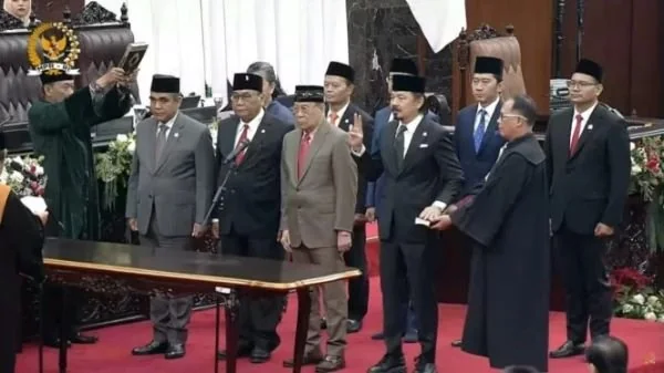 Ahmad Muzani dari Fraksi Partai Gerindra resmi ditetapkan sebagai Ketua MPR RI priode 2024-2029 (Dok : Int).