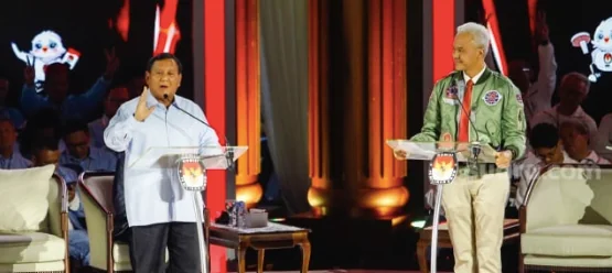 Prabowo Subianto dan Ganjar Pranowo