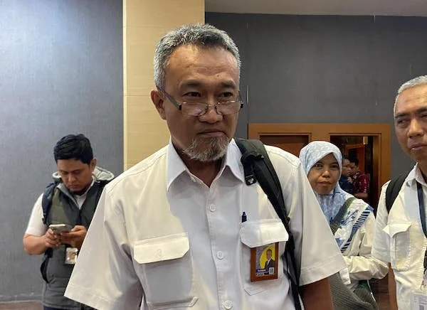 Kepala Balai Besar Wilayah Sungai (BBWS) Pompengan Jeneberang Suryadarma Hasyim di Kantor Gubernur Sulsel (Dok: Nofi KabarMakassar)