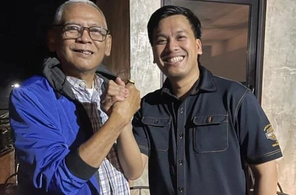 Ketua DPD NasDem Kota Parepare, Sulawesi Selatan Faisal Andi Sapada disapa FAS melakukan pertemuan dengan putra Wakil Ketua Umum Golkar, Nurdin Halid, Andi Nurhaldin. Dok IST