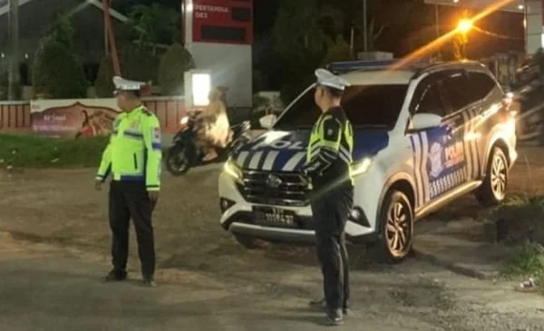 Patroli Malam Satuan Lalu Lintas (Satlantas) Polres Sinjai. (Dok: Ist)