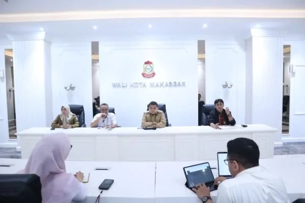 Wali Kota Makassar Munafri Arifuddin saat audiensi dengan Balai Besar Wilayah Sungai (BBWS) Pompengan Jeneberan (Dok : Ist).
