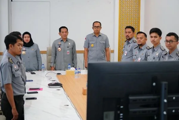 Kanwil Kemenkum Sulsel saat mengikuti Soft Entry Meeting Pemeriksaan Badan Pemeriksa Keuangan (BPK) RI atas Laporan Keuangan Kemenkumham Tahun 2024 (Dok : Ist).