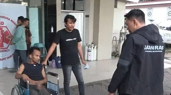 pelaku saat diamankan pihak kepolisian (Dok: Ist)