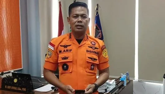 M. Arif Anwar Kepala Basarnas Makassar memberikan informasi update terbaru (Foto : Dwiki Luckianto Septiawan KabarMakassar)