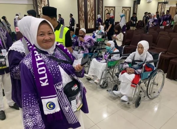 Jemaah calon haji yang tergabung dalam kelompok terbang 12 (Dok : Ist).