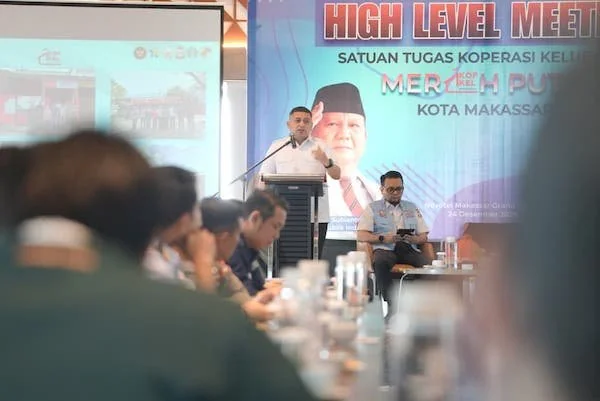Walikota Makassar Munafri Arifuddin saat Memberikan Sambutan di High Level Meeting, (Dok: Ist).