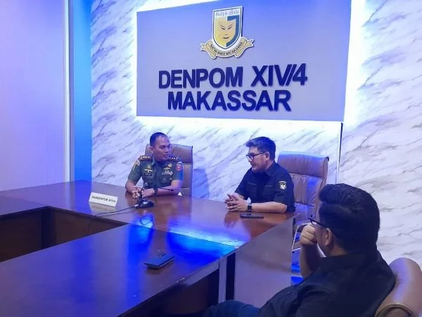 Denpom XIV/4 Makassar Siap Bantu Perumda Parkir Tertibkan Parkir Liar (Dok : ist).