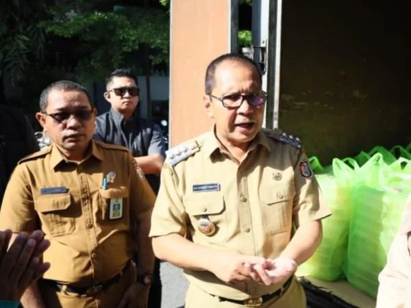 Wali Kota Makassar, Moh Ramdhan Pomanto usai meninjau uji coba makan bergizi gratis (Dok : Ist).