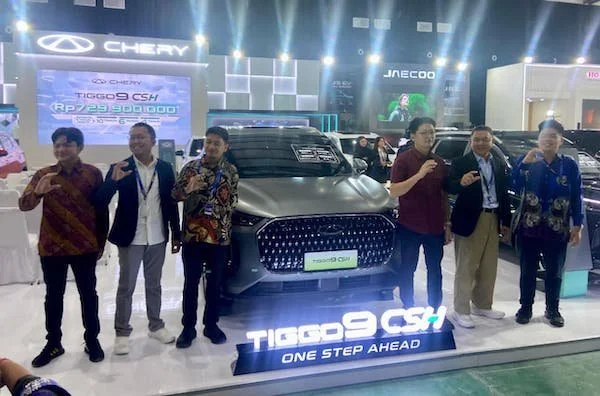 Chery hadir membawa Chery TIGGO 9 CSH di GIIAS Makassar 2025 (Dok: Nofi KabarMakassar)