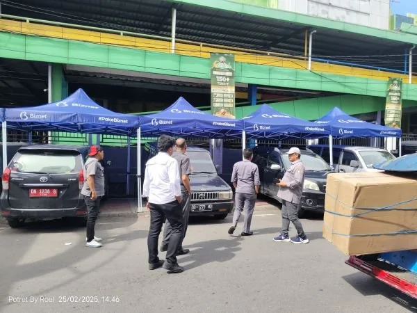 Perumda Parkir Makassar saat meninjau lokasi di JL Butung (Dok : Ist).
