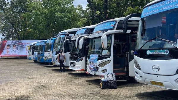 Program Mudik Gratis Andalan Hati yang diselenggarakan oleh Pemprov Sulsel di Rumah Jabatan Gubernur Sulsel (Dok: Nofi KabarMakassar)