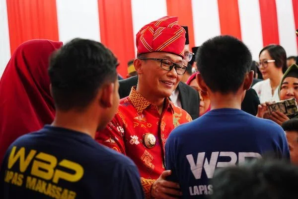 Pj Gubernur Sulsel, Prof Zudan Arif Fakrulloh di Lapas Kelas I Makassar (Dok: Ist)