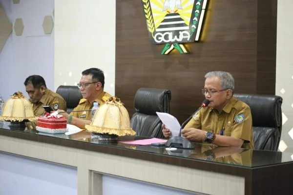 Pemkab Gowa menggelar sosialisasi Peningkatan Keamanan Siber dan Pengelolaan Insiden Siber di Baruga Karaeng Pattingalloang, Kantor Bupati Gowa (Dok : Ist).