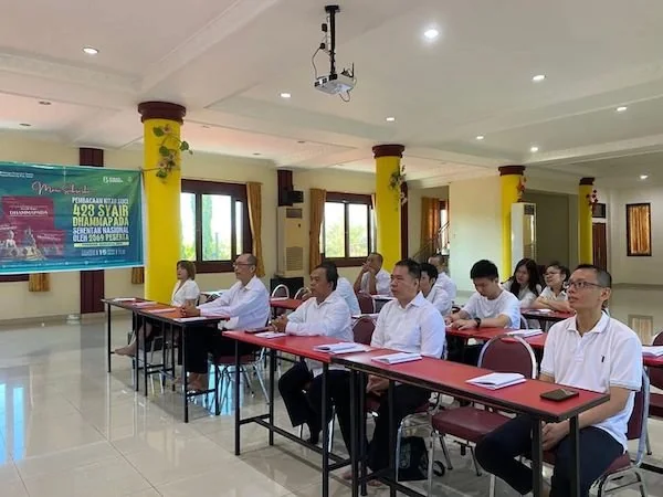 Umat Buddha di Sulsel ikuti baca Dhammapada serentak 2025. Dok. Ist