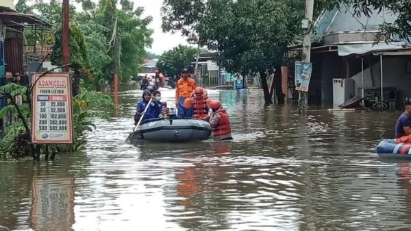 Ilustrasi Banjir di Makassar (Dok: Ist).