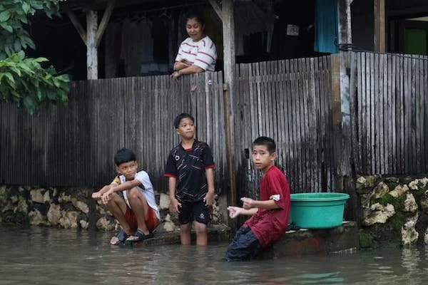 Suasana Banjir di Katimbang (Dok: Ist).