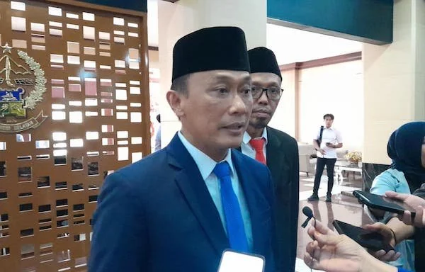 Pj Gubernur Sulsel, Prof Zudan Arif Fakrulloh di Kantor Gubernur Sulsel (Dok: Nofi KabarMakassar)